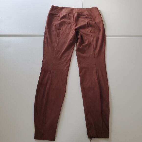 Sundance Pants Womens 6 Brown Stretch Faux Suede High Rise Skinny Legging Style - Picture 2 of 9